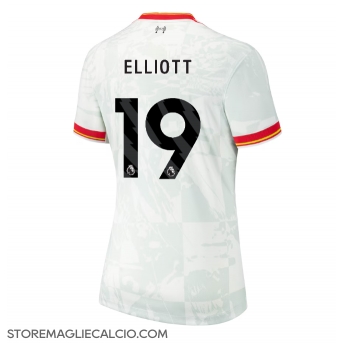 Liverpool Harvey Elliott #19 Maglia Gara Terza Repliche 2024-25 Donna